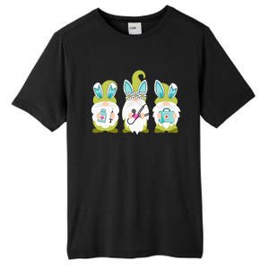 Nurses Love Happy Easter Nurse Life Funny Gnomes Stethoscope Tall Fusion ChromaSoft Performance T-Shirt