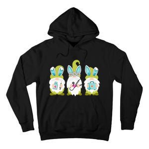 Nurses Love Happy Easter Nurse Life Funny Gnomes Stethoscope Tall Hoodie