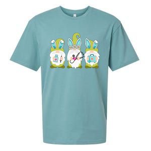 Nurses Love Happy Easter Nurse Life Funny Gnomes Stethoscope Sueded Cloud Jersey T-Shirt