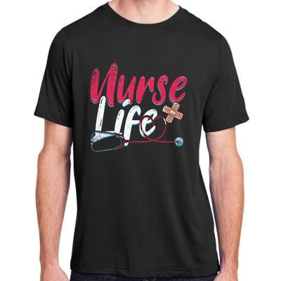 Nurse Life Hospital Medicine Stethoscope Medical Nurse Gift Adult ChromaSoft Performance T-Shirt