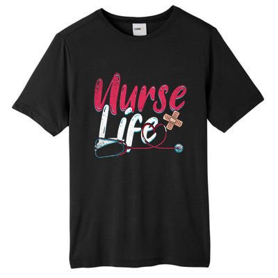 Nurse Life Hospital Medicine Stethoscope Medical Nurse Gift Tall Fusion ChromaSoft Performance T-Shirt