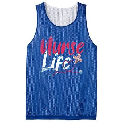 Nurse Life Hospital Medicine Stethoscope Medical Nurse Gift Mesh Reversible Basketball Jersey Tank