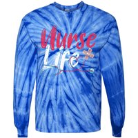 Nurse Life Hospital Medicine Stethoscope Medical Nurse Gift Tie-Dye Long Sleeve Shirt