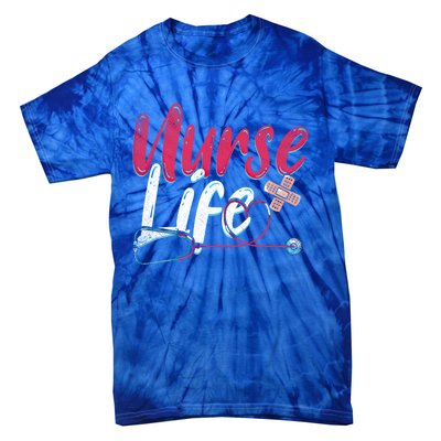 Nurse Life Hospital Medicine Stethoscope Medical Nurse Gift Tie-Dye T-Shirt