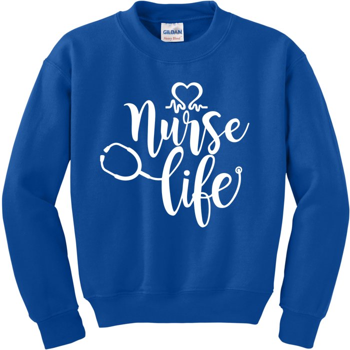 Nurse Life Is The Best Life Nursing Profession Nurse Life Cool Gift Kids Sweatshirt