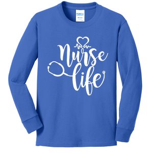 Nurse Life Is The Best Life Nursing Profession Nurse Life Cool Gift Kids Long Sleeve Shirt