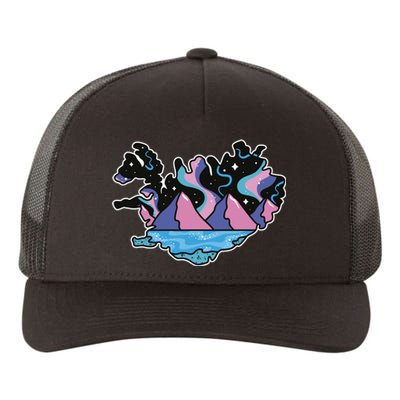 Northern Lights Island Map Yupoong Adult 5-Panel Trucker Hat