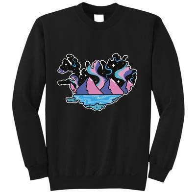 Northern Lights Island Map Sweatshirt