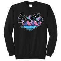 Northern Lights Island Map Sweatshirt