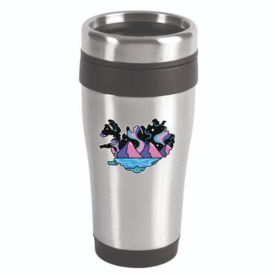 Northern Lights Island Map 16oz Travel Tumbler