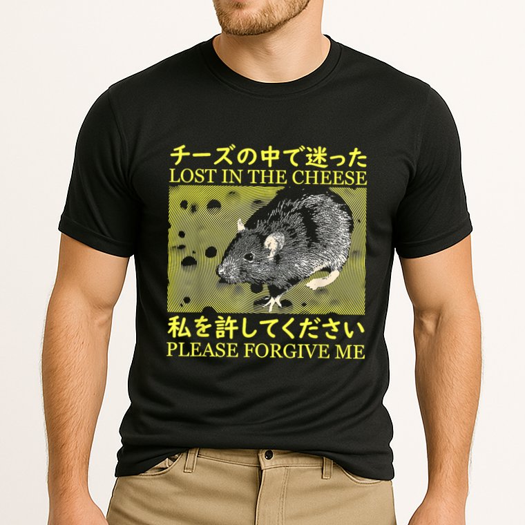 Nice Lost In The Cheese Please Forgive Me Performance Shirt
