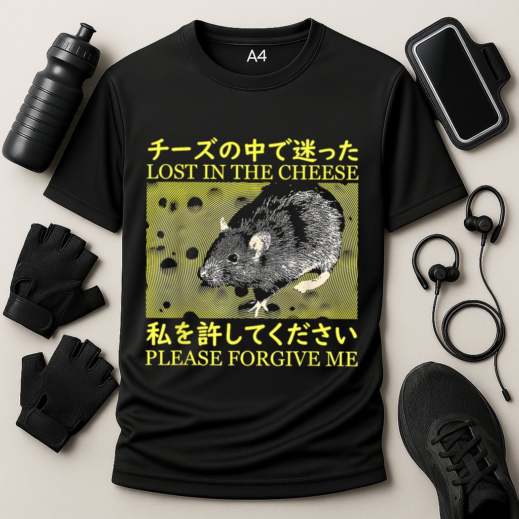 Nice Lost In The Cheese Please Forgive Me Performance Shirt