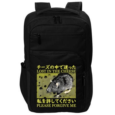 Nice Lost In The Cheese Please Forgive Me Impact Tech Backpack