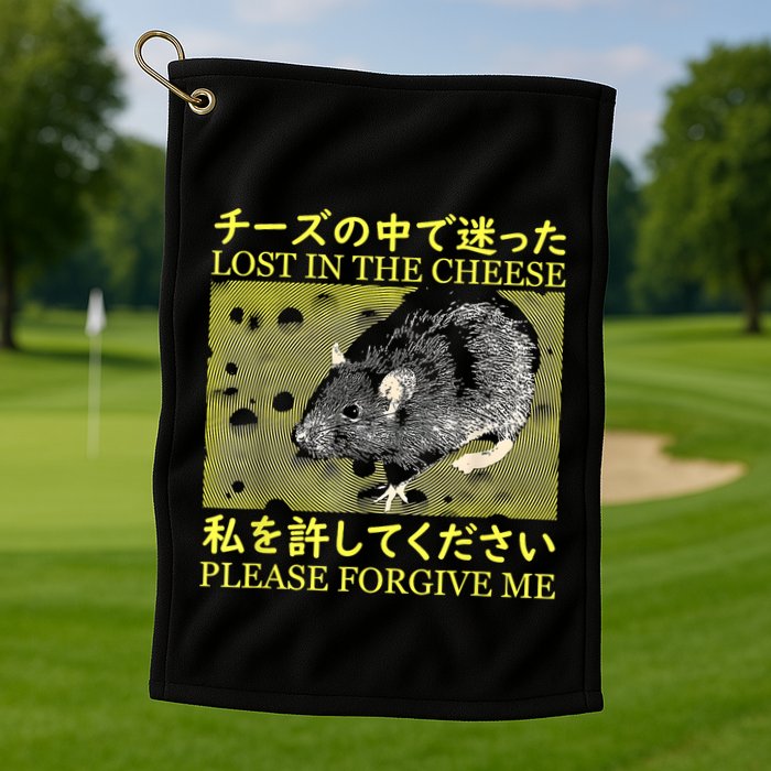 Nice Lost In The Cheese Please Forgive Me Golf Towel
