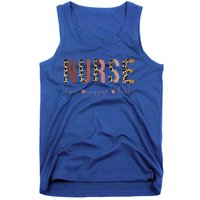 Nurse Love Inspire Heal Leopard Nursing Cute Gift Tank Top