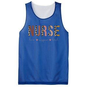 Nurse Love Inspire Heal Leopard Nursing Gift Mesh Reversible Basketball Jersey Tank