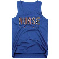 Nurse Love Inspire Heal Leopard Nursing Gift Tank Top