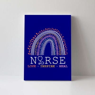 Nurse Love Inspire Heal Medicine Nursing Healthcare Gift Canvas