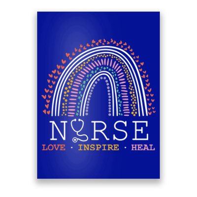 Nurse Love Inspire Heal Medicine Nursing Healthcare Gift Poster