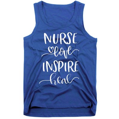 Nurse Love Inspire Heal Gift Tank Top