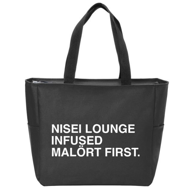 Nisei Lounge Infused MalöRt First Zip Tote Bag