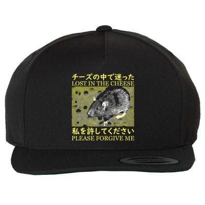 Nice Lost In The Cheese Please Forgive Me Wool Snapback Cap