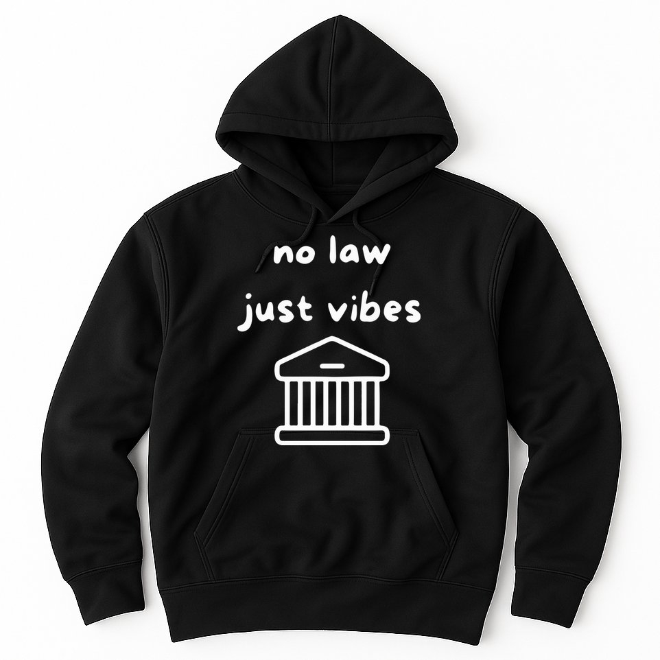 No Law Just Vibes Hoodie