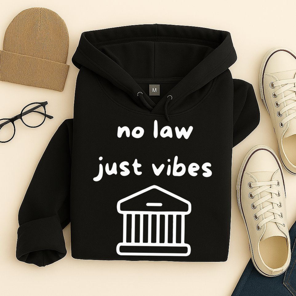 No Law Just Vibes Hoodie