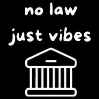 No Law Just Vibes Zip Tote Bag