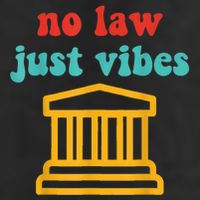 No Law Just Vibes Golf Towel