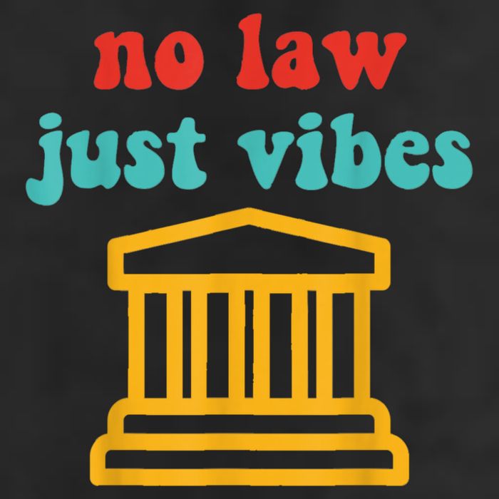 No Law Just Vibes Golf Towel