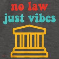 No Law Just Vibes Vector Backpack