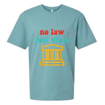 No Law Just Vibes Sueded Cloud Jersey T-Shirt