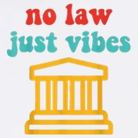 No Law Just Vibes Garment-Dyed Sweatshirt