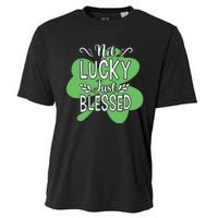 Not Lucky Just Blessed Irish Shamrock Cooling Performance Crew T-Shirt