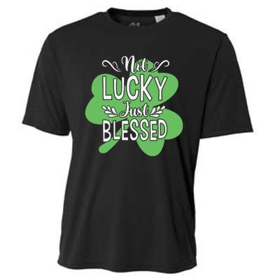 Not Lucky Just Blessed Irish Shamrock Cooling Performance Crew T-Shirt