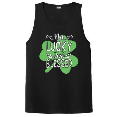 Not Lucky Just Blessed Irish Shamrock PosiCharge Competitor Tank