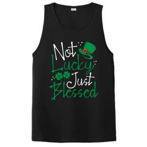 Not Lucky Just Blessed Funny St Patricks Day Leprechauns Gift PosiCharge Competitor Tank