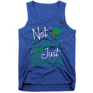 Not Lucky Just Blessed Funny St Patricks Day Leprechauns Gift Tank Top