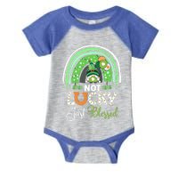 Not Lucky Just Blessed Rainbow Gnome Clover St Patricks Day Gift Infant Baby Jersey Bodysuit