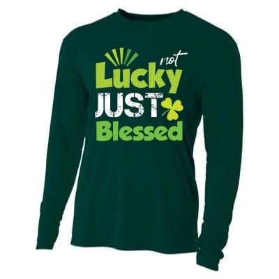 Not Lucky Just Blessed Cooling Performance Long Sleeve Crew