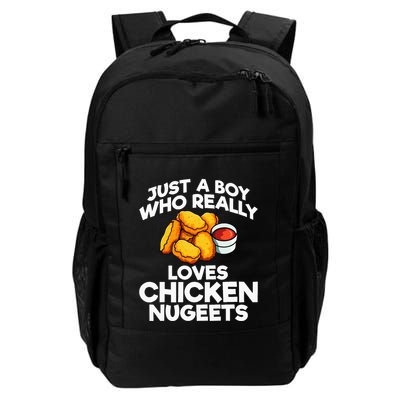 Nugget Lover Just A Boy Who Really Loves Chicken Nuggets Daily Commute Backpack