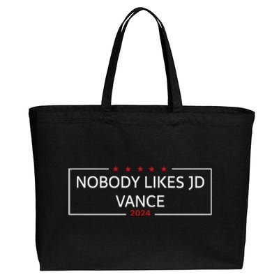 Nobody Likes Jd Vance Vote Kamala Cotton Canvas Jumbo Tote