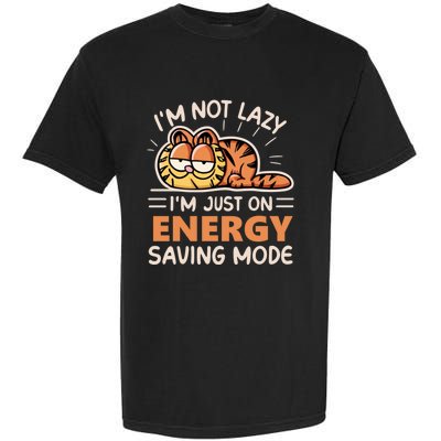 Not Lazy Just On Energy Saving Mode Funny Hilarious And Humorous Garment-Dyed Heavyweight T-Shirt