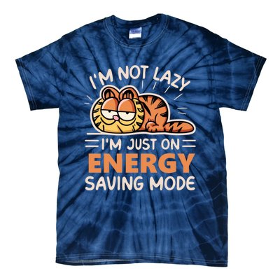 Not Lazy Just On Energy Saving Mode Funny Hilarious And Humorous Tie-Dye T-Shirt