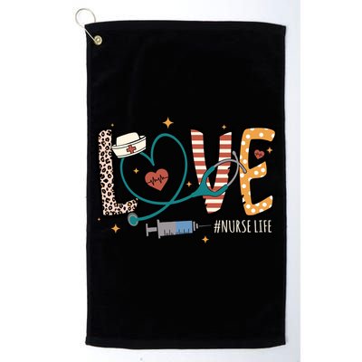 Nurse Life Love Inspire Heal Happy Nurses Day Gift Golf Towel