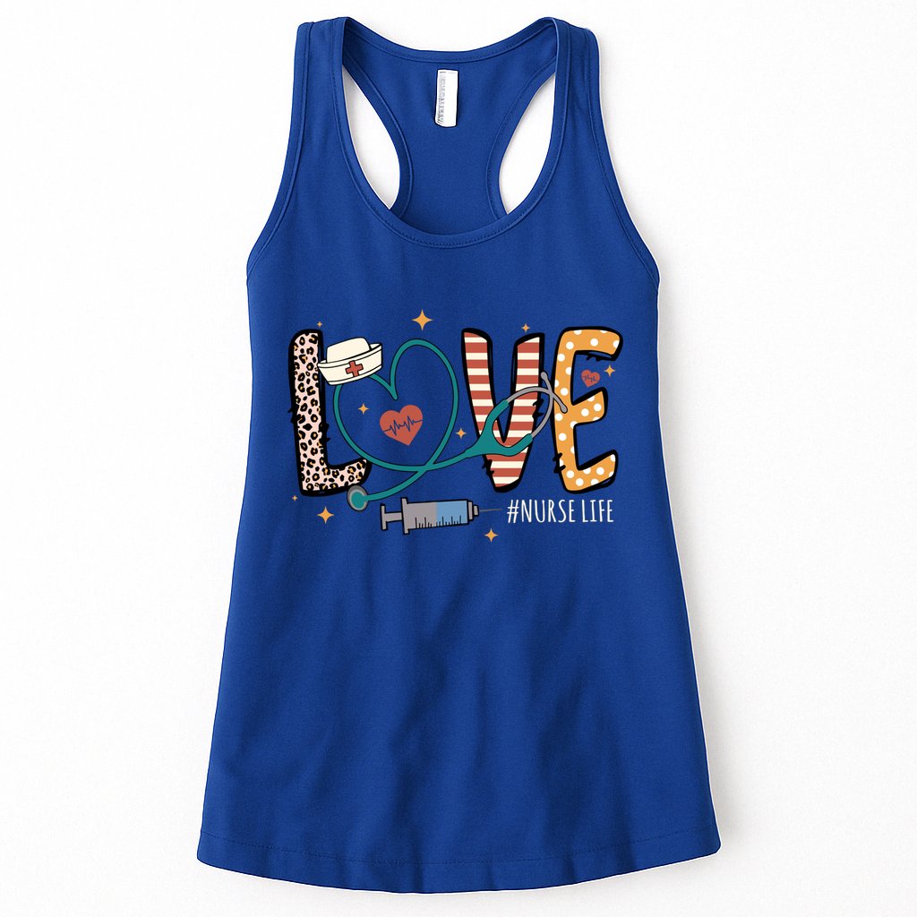 Nurse Life Love Inspire Heal Happy Nurses Day Gift Womens Tank Top