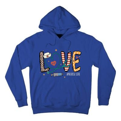 Nurse Life Love Inspire Heal Happy Nurses Day Gift Tall Hoodie