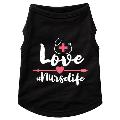 Nurse Life Love Doctors Medical Rn Lpn Gift Doggie Tank