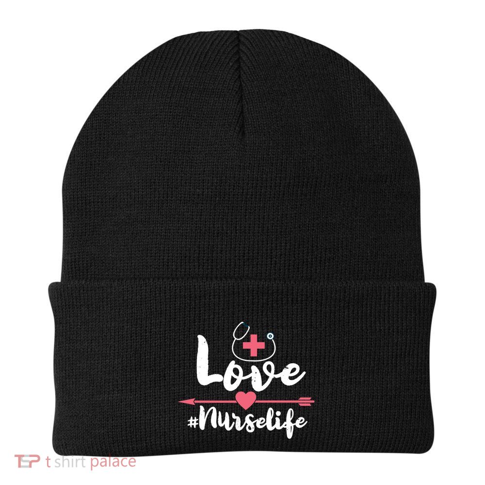 Nurse Life Love Doctors Medical Rn Lpn Gift Beanie